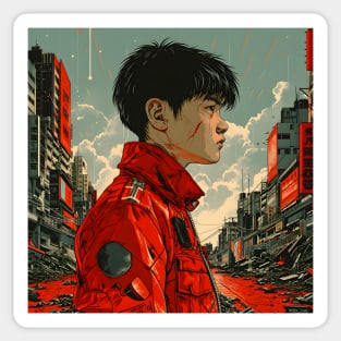 Akira Unleashed: Cyberpunk Masterpiece, Psychic Power Saga, and Fan Art Fusion Sticker